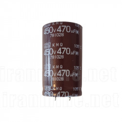 مشخصات، قیمت و خرید خازن پاور ماینر کد 470UF450V | ایران ماین